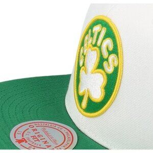 AUTHENTIC Mitchell & Ness Boston Celtics Throwback Logo Snapback Hat Cap NBA M&N